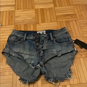 One teaspoon denim shorts